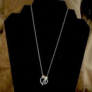 Pearl heart shaped necklace